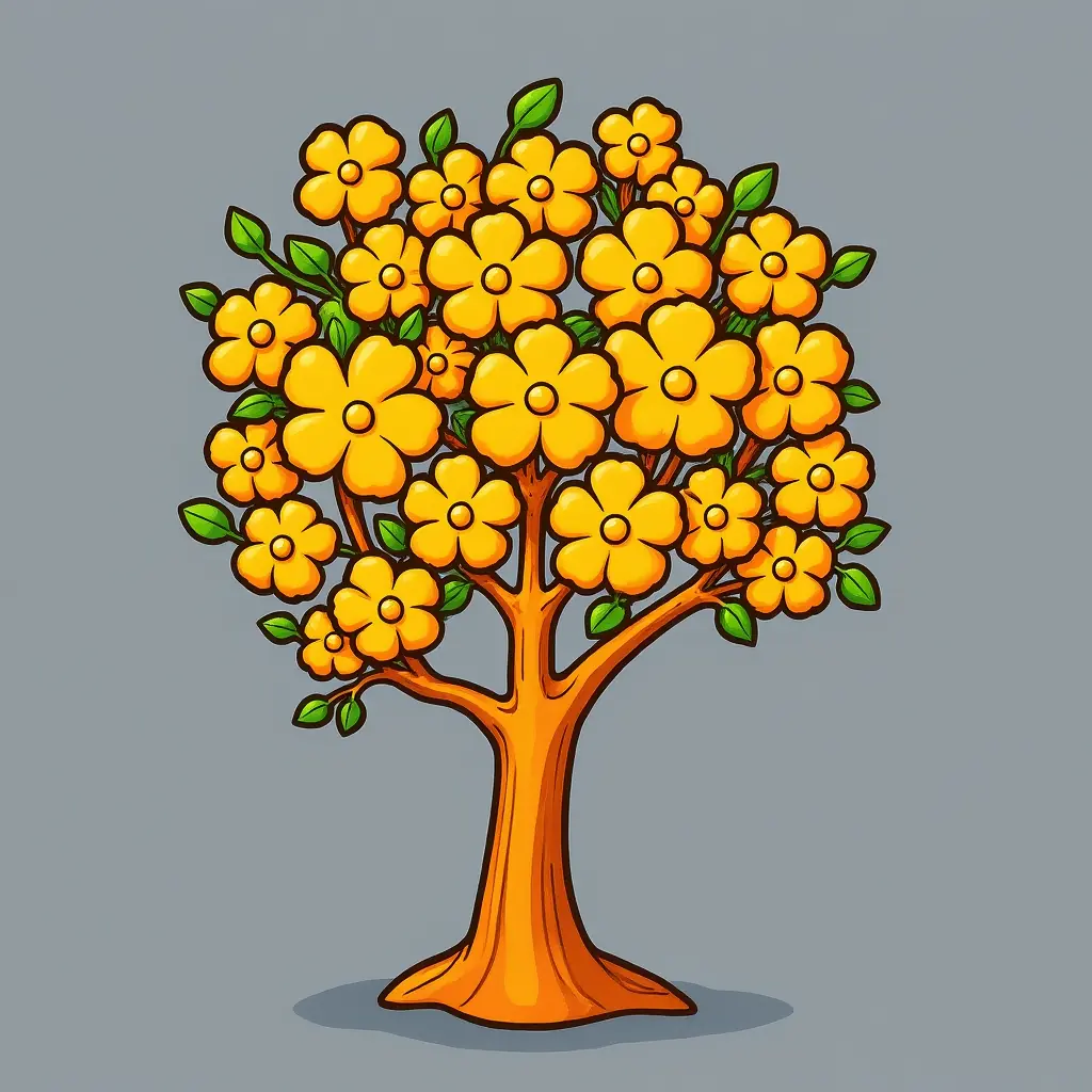 Kostenlose Ausmalbilder: Blätter-Blumen-Ausmalvorlage zum Download