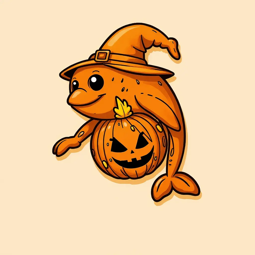 Spassiges Halloween-Delfin Ausmalbild für Kinder – herunterladbare Malvorlage Spassiges Halloween-Delfin Ausmalbild für Kinder – herunterladbare Malvorlage