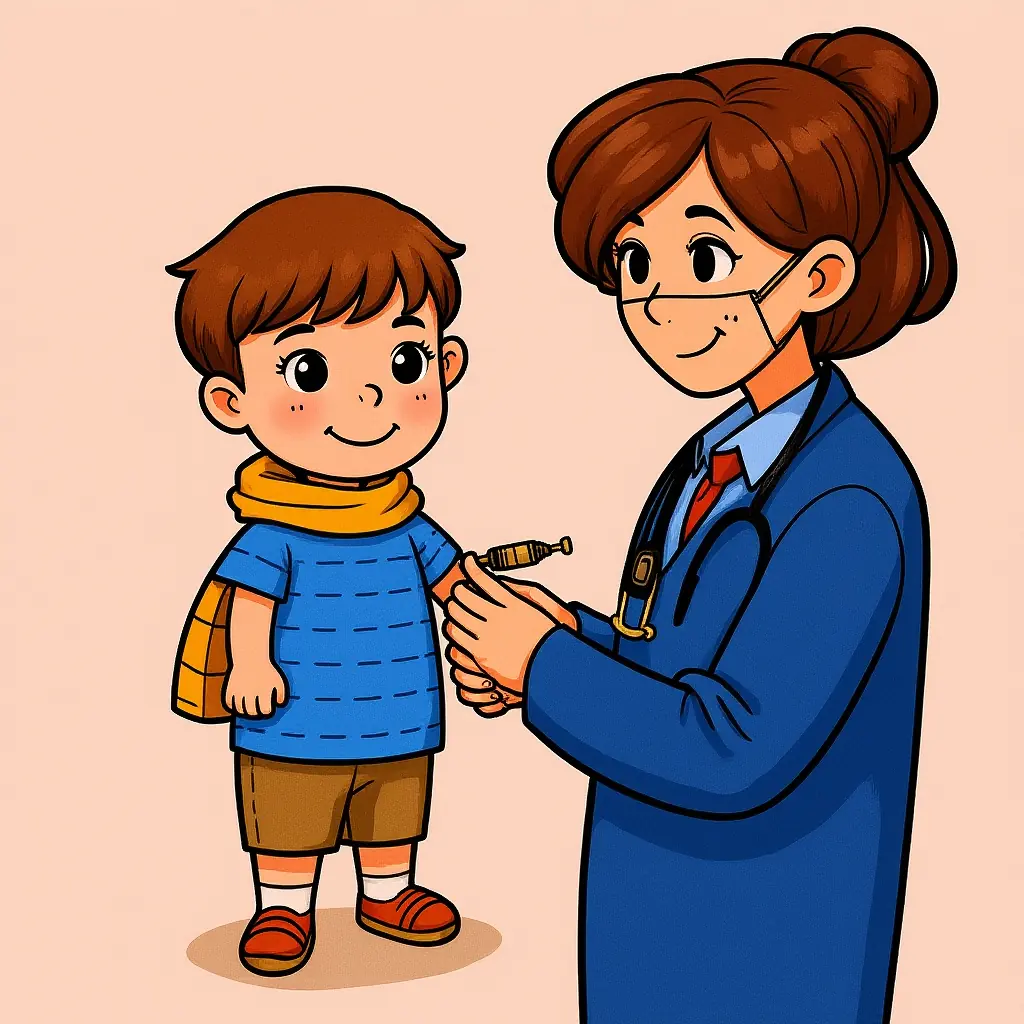 Kostenloses Ausmalbild: Ein Kind beim Arztbesuch mit seinem Arzt – Perfekt zum Ausmalen! Kostenloses Ausmalbild: Ein Kind beim Arztbesuch mit seinem Arzt – Perfekt zum Ausmalen!