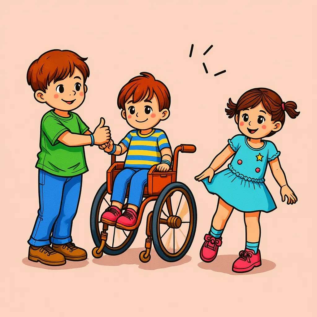 Ausmalbild: Kinder spielen zusammen – Schwarz-Weiß Ausmalvorlage Ausmalbild: Kinder spielen zusammen – Schwarz-Weiß Ausmalvorlage