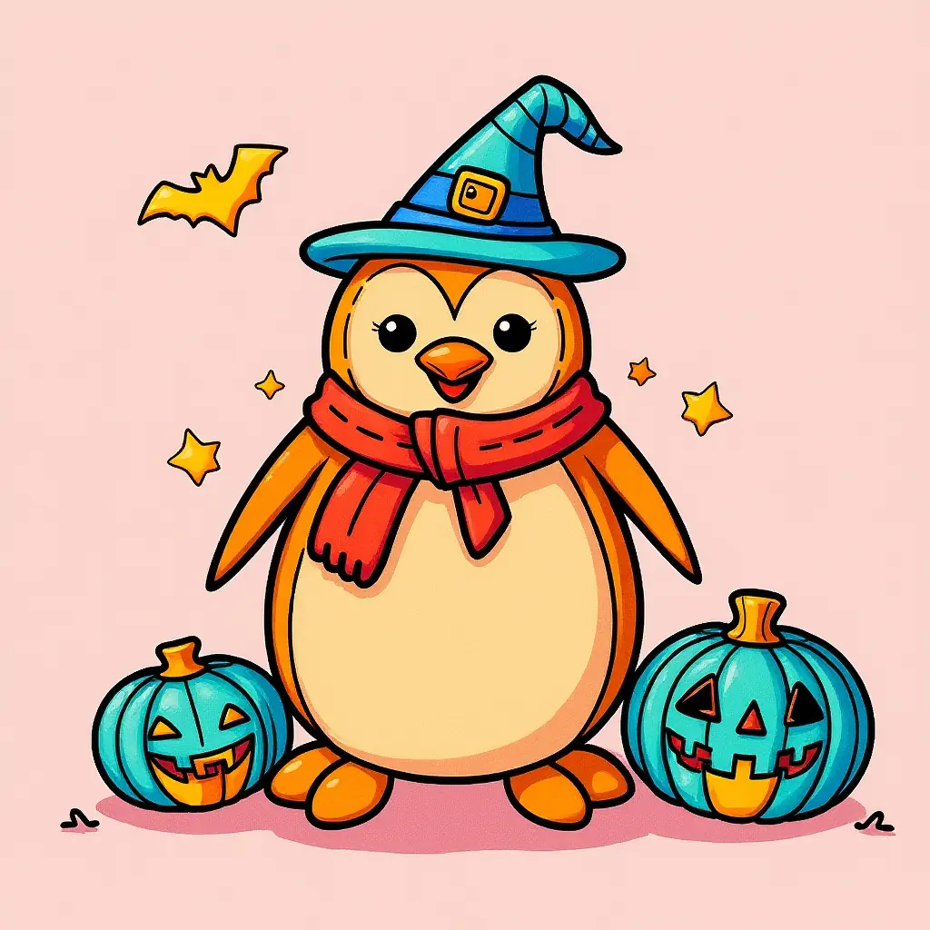Ausmalbild Penguin Schwarz-Weiß, ideal zum Ausmalen für Kinder. Ausmalbild Penguin Schwarz-Weiß, ideal zum Ausmalen für Kinder.