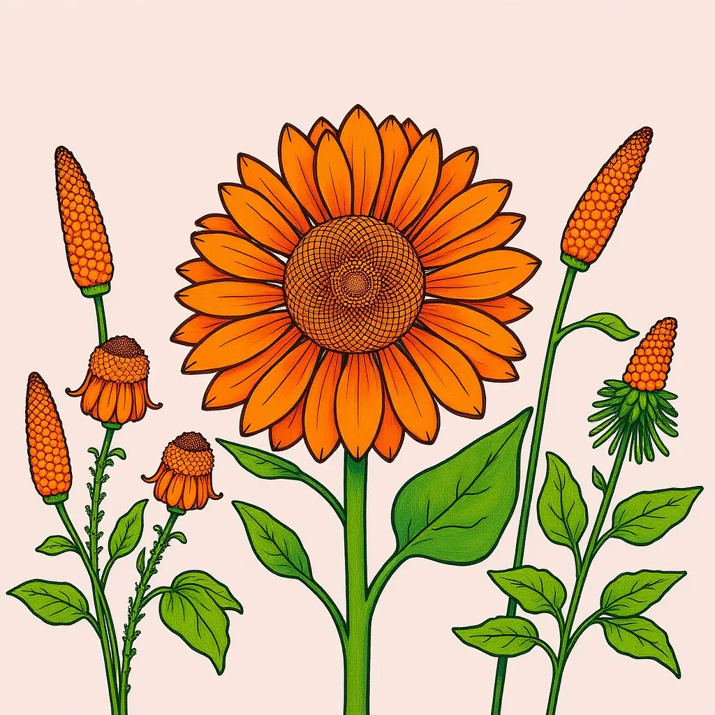 Schwarz-Weiß-Ausmalbild der Sonnenblume. Ideal für Kinder zum Ausmalen. Schwarz-Weiß-Ausmalbild der Sonnenblume. Ideal für Kinder zum Ausmalen.