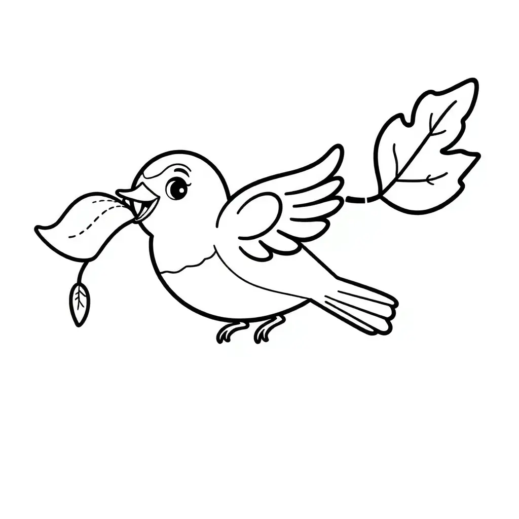 Ein süßes Vogel-Ausmalbild im Schwarz-Weiß – perfekt zum Ausmalen! Ein süßes Vogel-Ausmalbild im Schwarz-Weiß – perfekt zum Ausmalen!