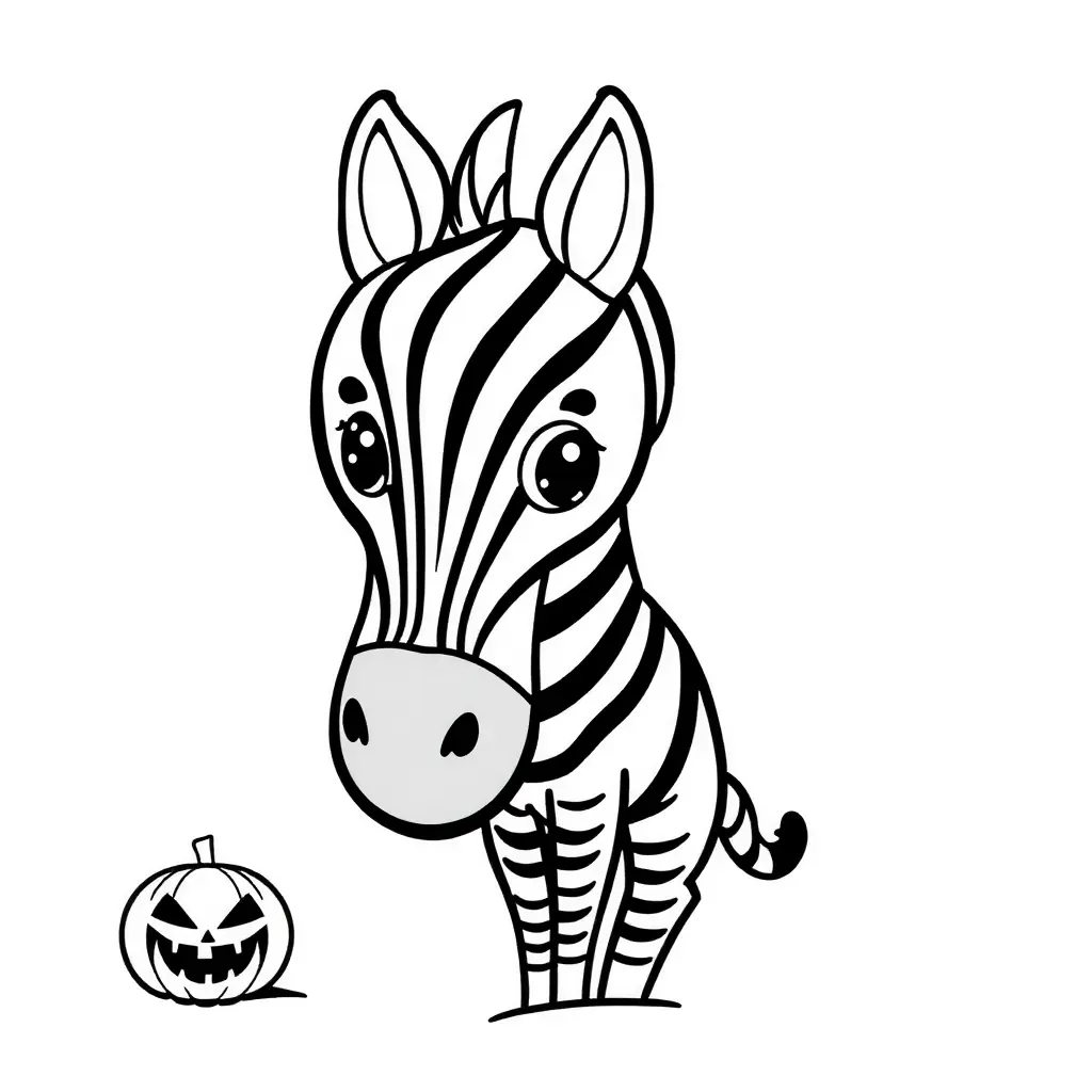Ein niedliches Zebra zum Ausmalen - perfekt für kleine Künstler! Ein niedliches Zebra zum Ausmalen - perfekt für kleine Künstler!