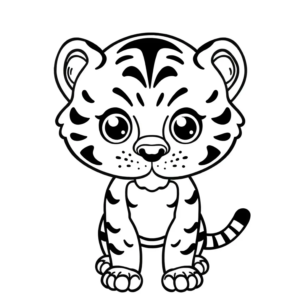Zombie Tiger Ausmalbild - Kostenlos zum Ausdrucken