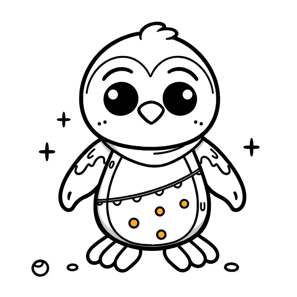 Zombie Pinguin Ausmalbild für Kinder Zombie Pinguin Ausmalbild für Kinder