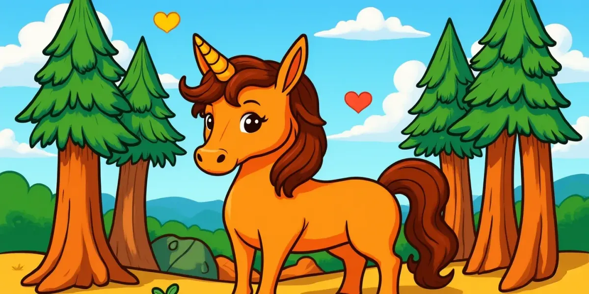 Einhorn im Wald
