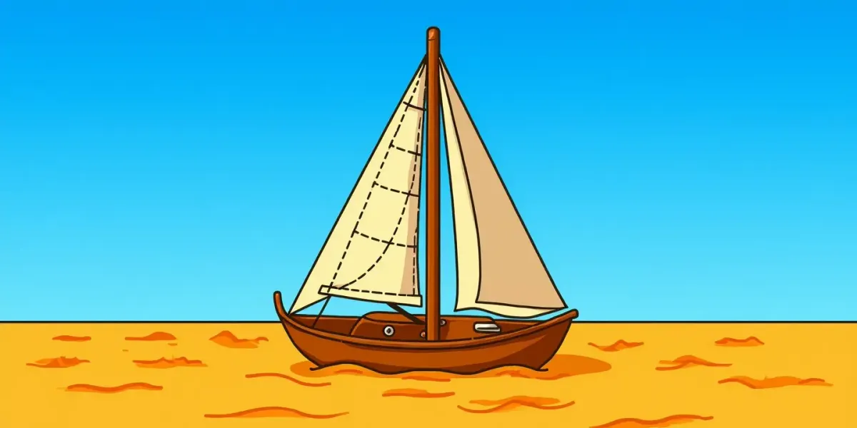 Segelboot auf dem Meer