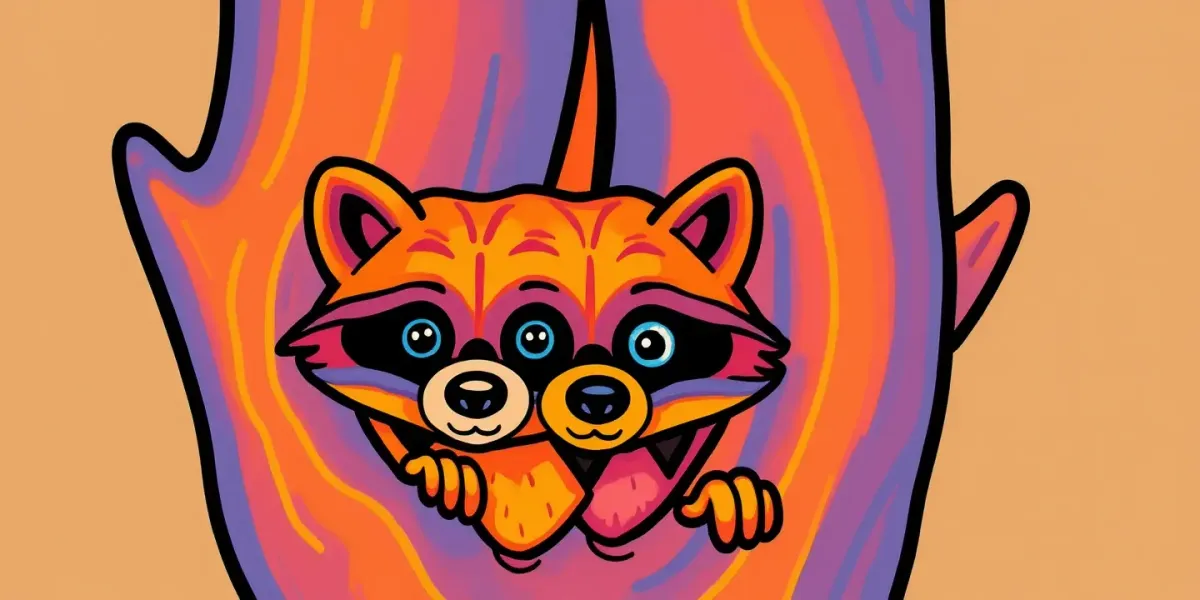 Ausmalbild Waschbär - Entdecke den Wald!