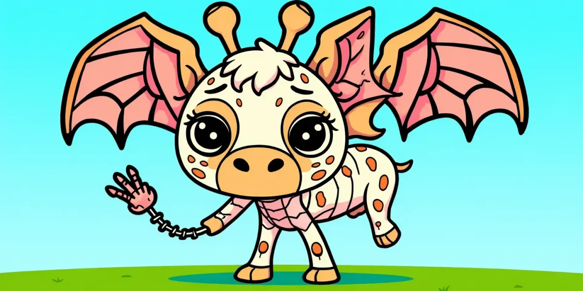 Knetgiraffe – Halloween Ausmalbild