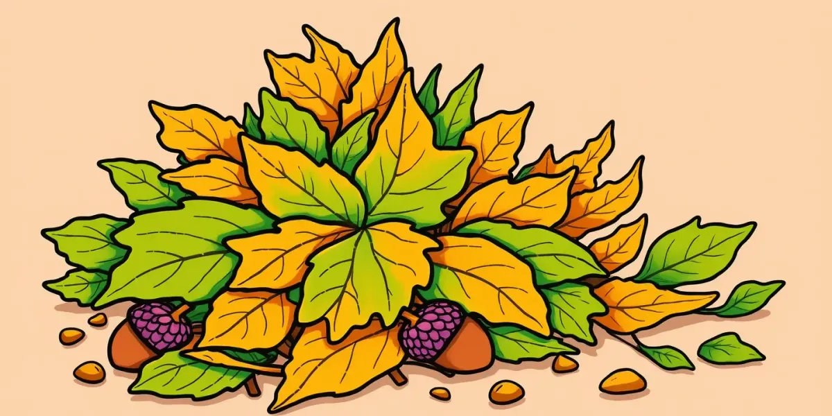 Kostenloses Herbst-Ausmalbild für Groß und Klein