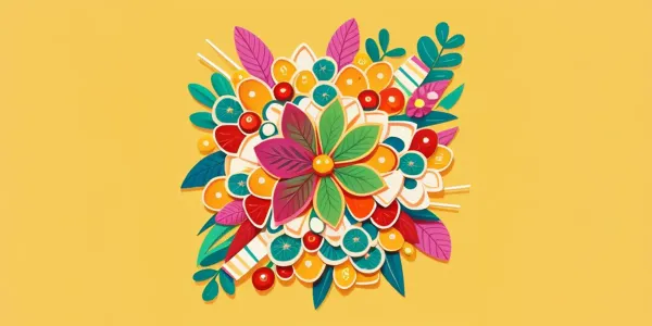 Vorschau der kostenlosen Blumen-Malvorlage zum Ausmalen und Ausdrucken