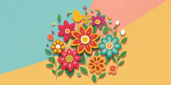 Vorschau der kostenlosen Blumen-Malvorlage zum Ausmalen und Ausdrucken
