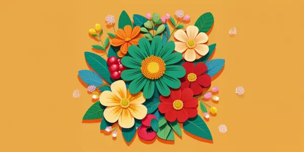 Vorschau der kostenlosen Blumen-Malvorlage zum Ausmalen und Ausdrucken