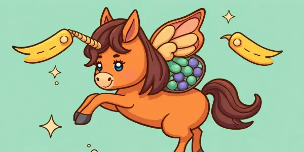 Kostenloses Einhorn-Ausmalbild: Mit Sternen spielen!
