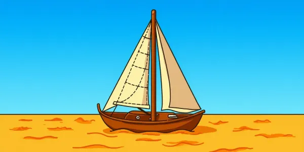 Segelboot auf dem Meer