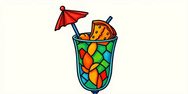 Tropischer Cocktail