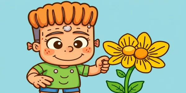 Frankenstein und eine Blume