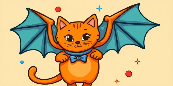 Ausmalbild einer fliegenden Fledermaus