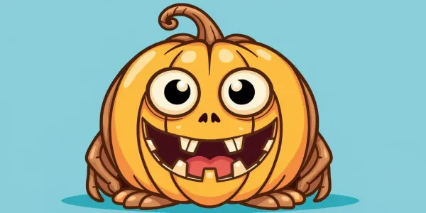 Wackeliger Kugelmonster mit großen Augen zum Ausmalen