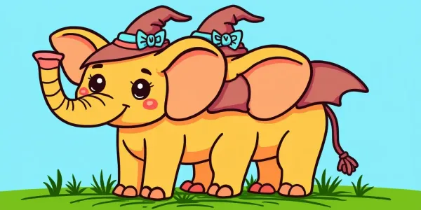 Halloween Elefant Ausmalbild – Kostenlos zum Ausdrucken
