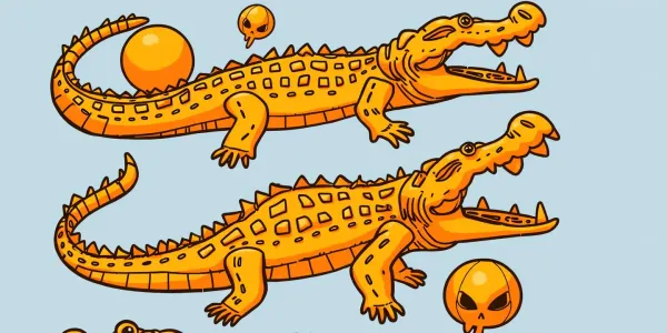 Krokodil Halloween Ausmalbild – Kostenlos zum Ausdrucken!
