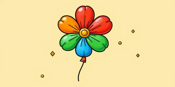Blumen-Luftballon