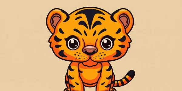 Kostenloses Zombie Tiger Ausmalbild zum Ausdrucken